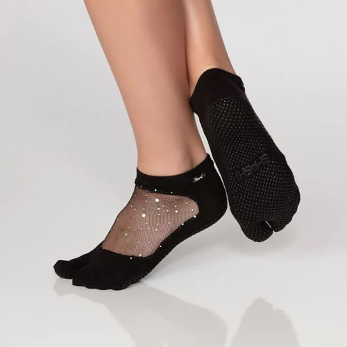 SHASHI Classic Black Split Toe Socks
