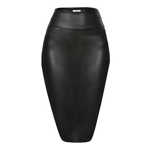 Simlu Faux Leather Skirt