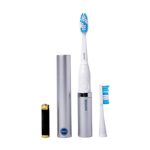 REACH Advanced Design Travel Kit with Toothbrush, Toothbrush Cap,  Toothpaste, and Flossers - Reach Toothbrush