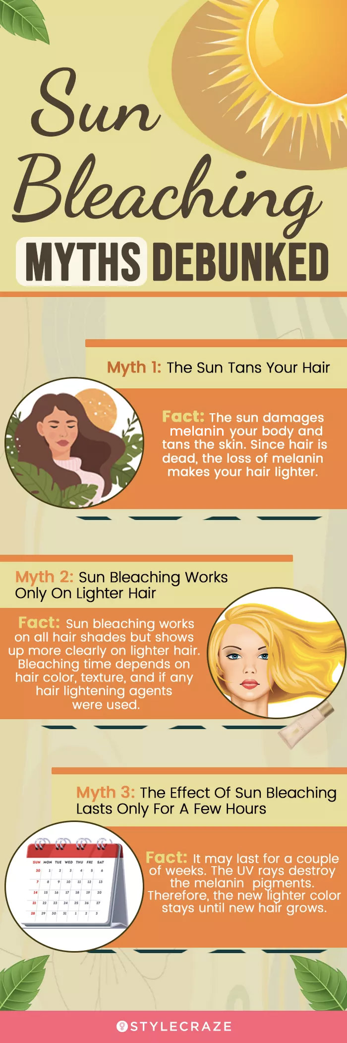 Sun Bleaching Myths Debunked (infographic)
