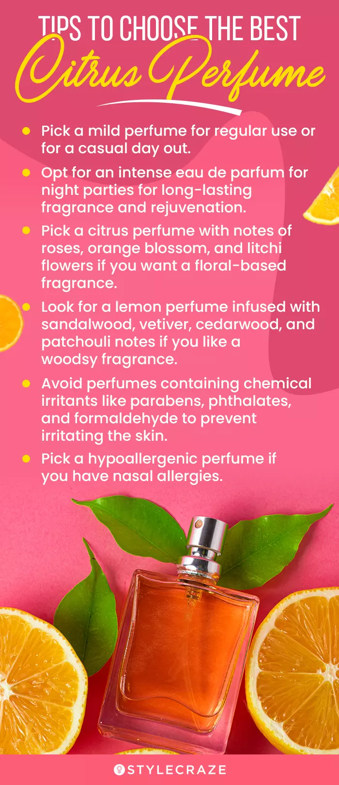 Citrus Perfumes: Trivia & Buying Tips (infographic)