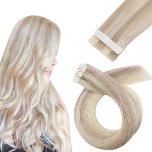 Vivien Bleach Blonde Human Hair Extensions