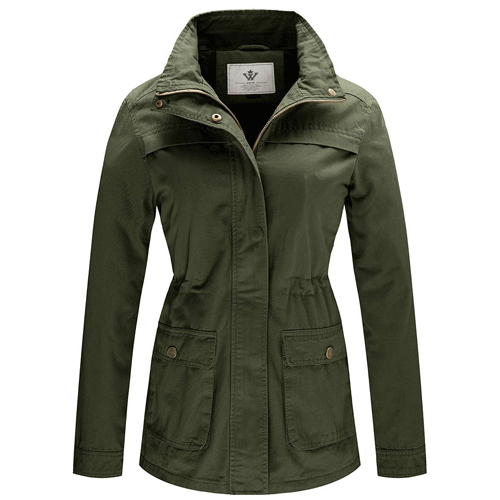 WenVen Casual Military Jacket