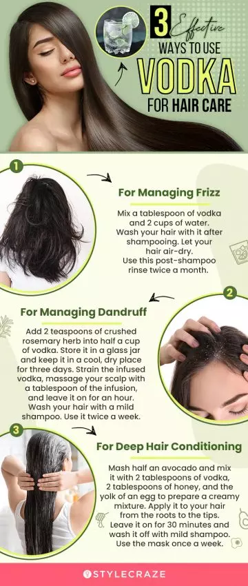 3 effective ways to use vodka for hair care (infographic)