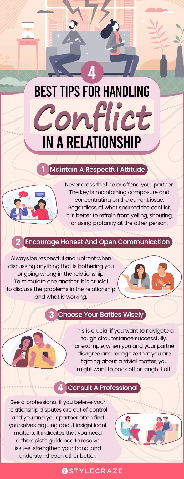 4 best tips for handling conflict in relationships (infographic)