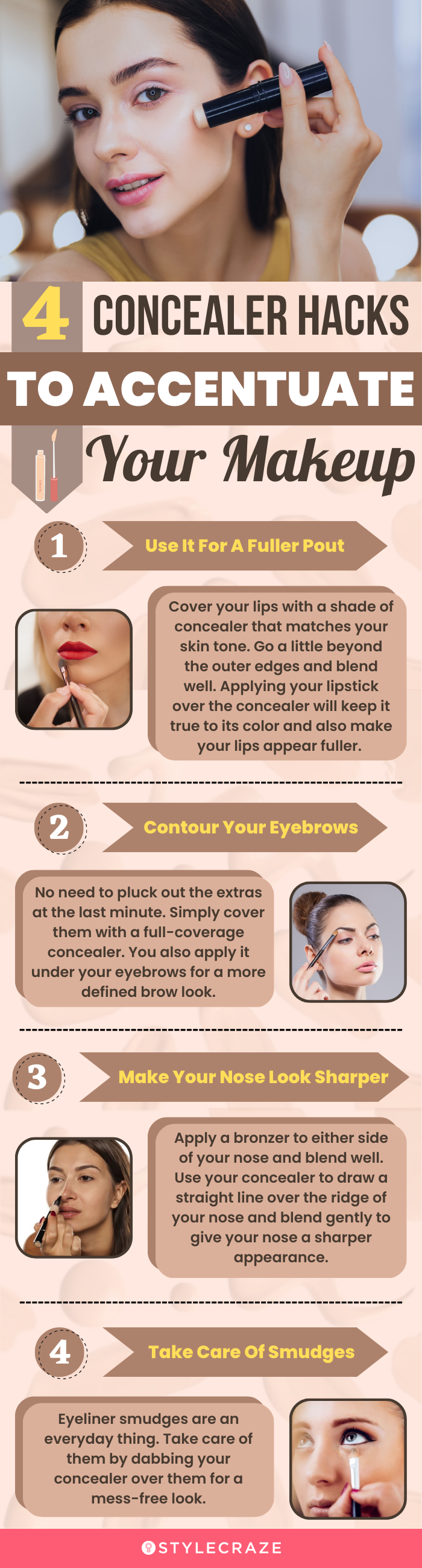4 Concealer Hacks To Accentuate Your Makeup (infographic)