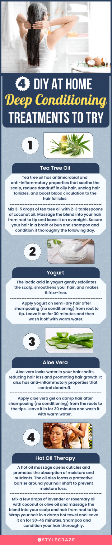 4 diy at home deep conditioning treatments to try (infographic)