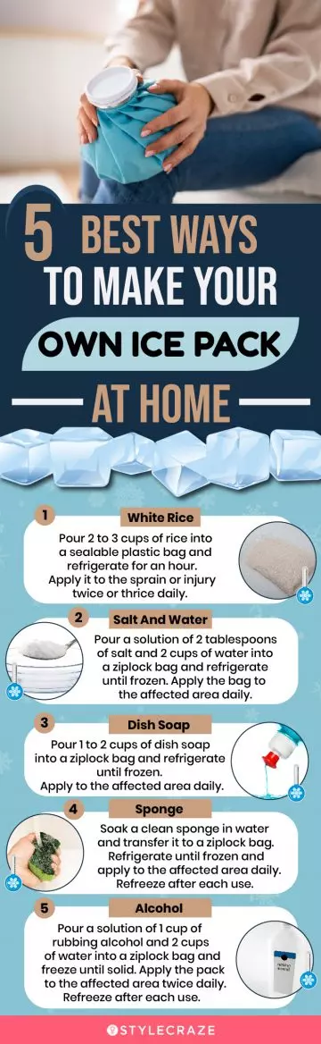 5 best ways to make your own ice pack at home (infographic)