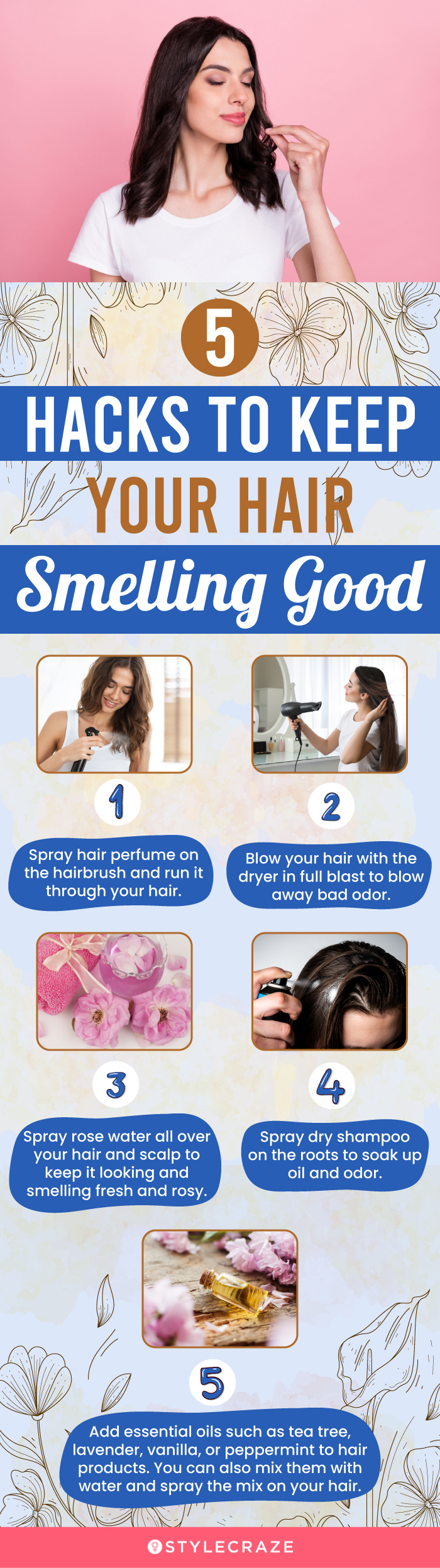 Hacks To Keep Hair Smelling Good Always (infographic)
