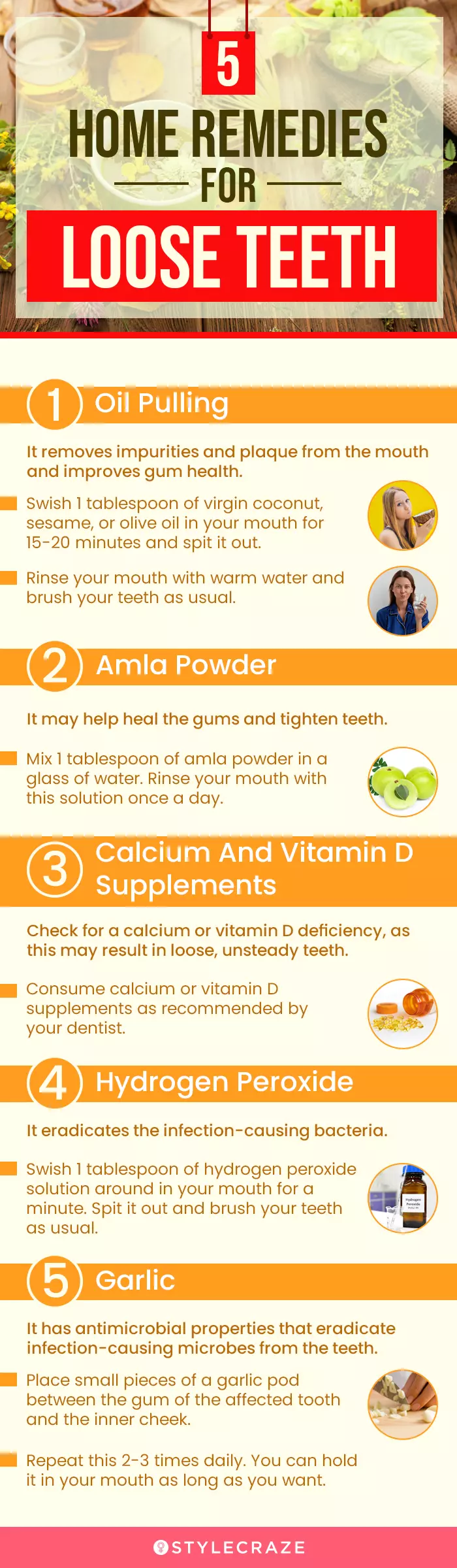 5 home remedies for loose teeth (infographic)