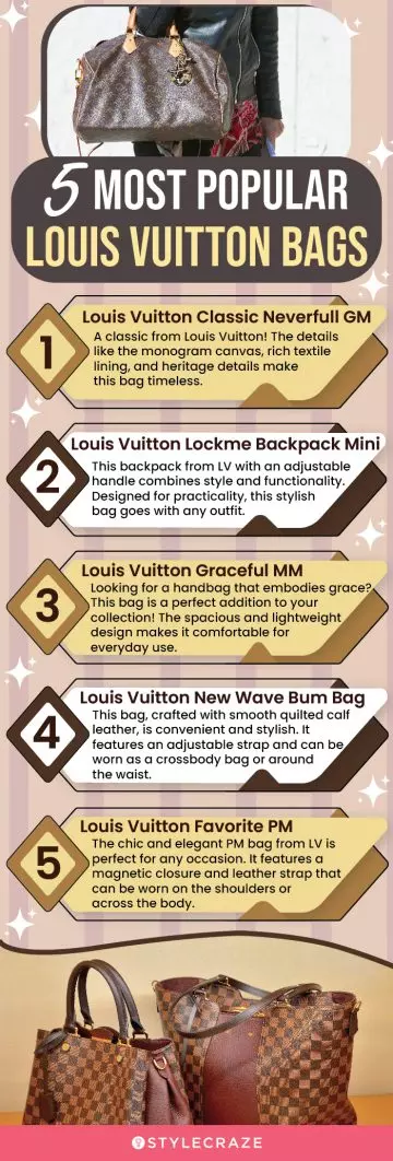 5 most popular louis vuitton bags (infographic)