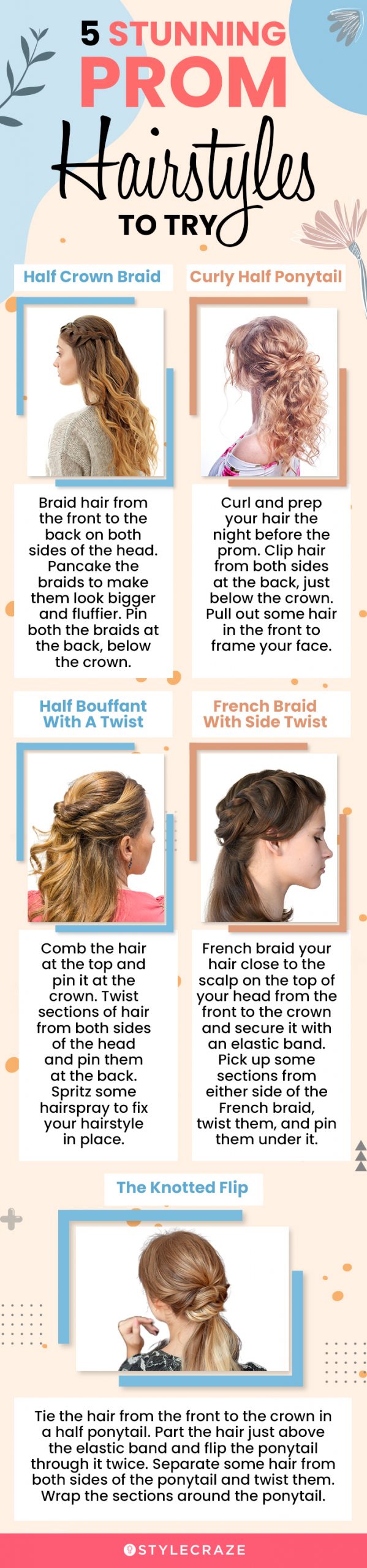5 stunning prom hairstyles to try (infographic)
