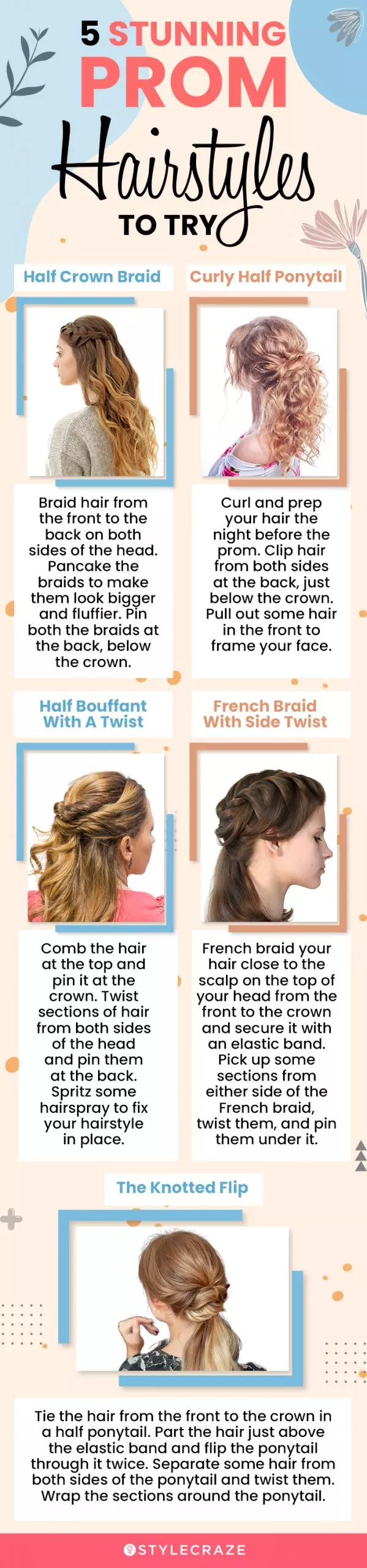 5 stunning prom hairstyles to try (infographic)