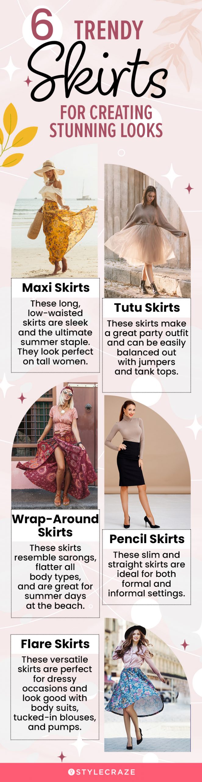 5 trendiest skirts for the ultimate stunning look (infographic)