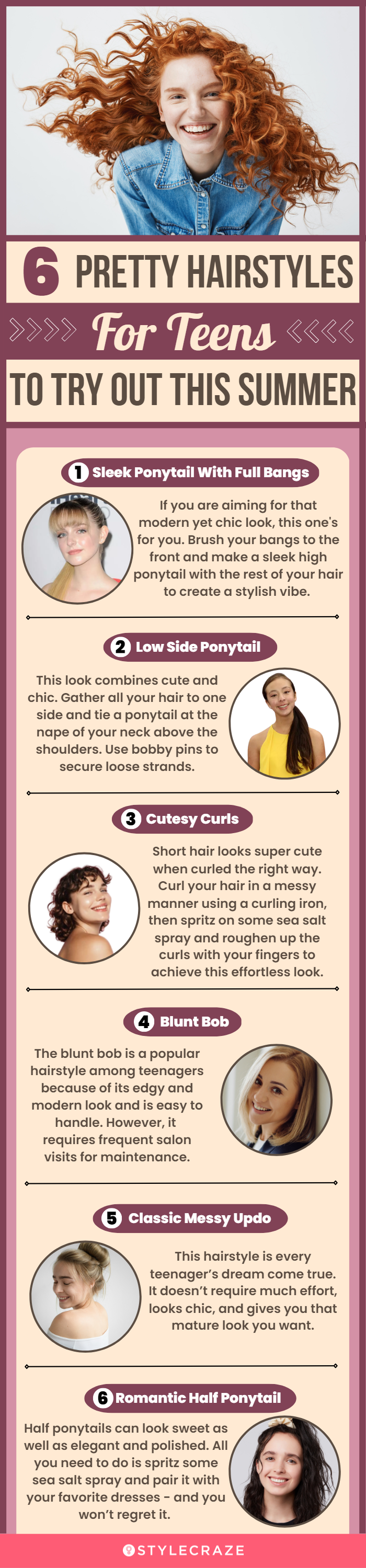 40 Cute and Cool Hairstyles for Teenage Girls