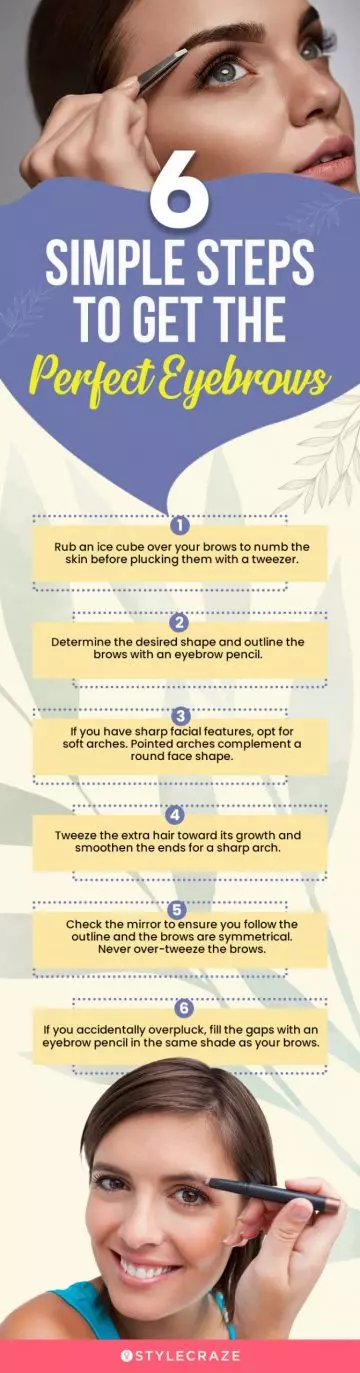 6 simple steps to get the perfect eyebrows (infographic)