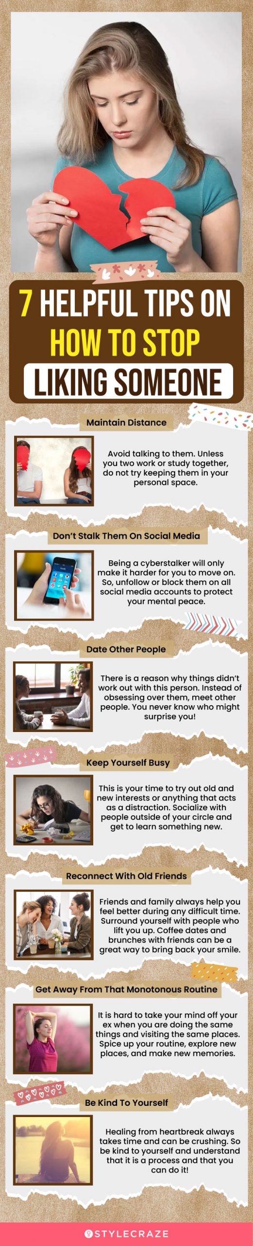 7 helpful tips on how to stop liking someone (infographic)