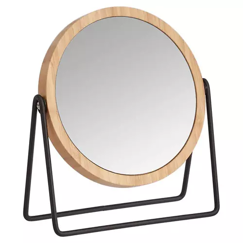Amazon Basics Vanity Mirror with Bamboo Rim