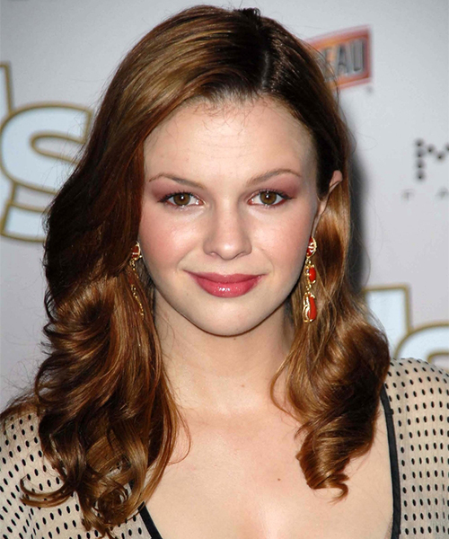 Amber Tamblyn's round-faced celebrity hairstyle