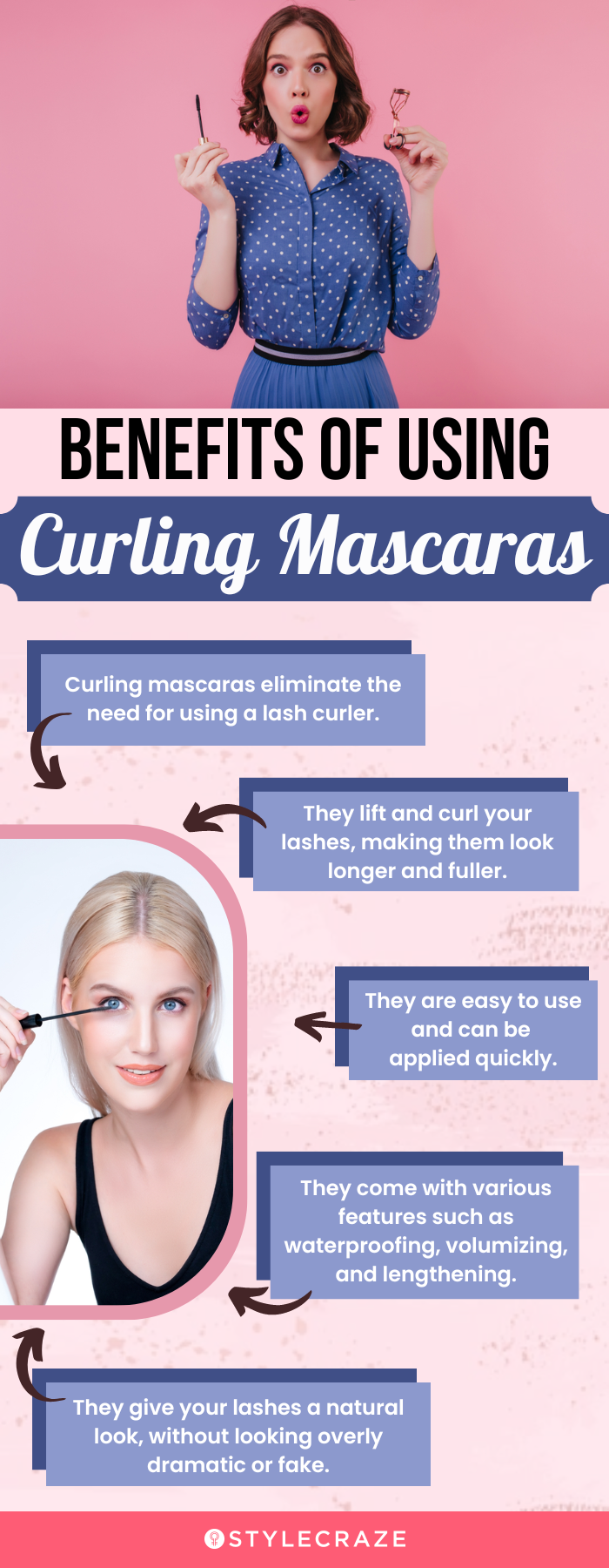 Benefits Of Using Curling Mascaras (infographic)