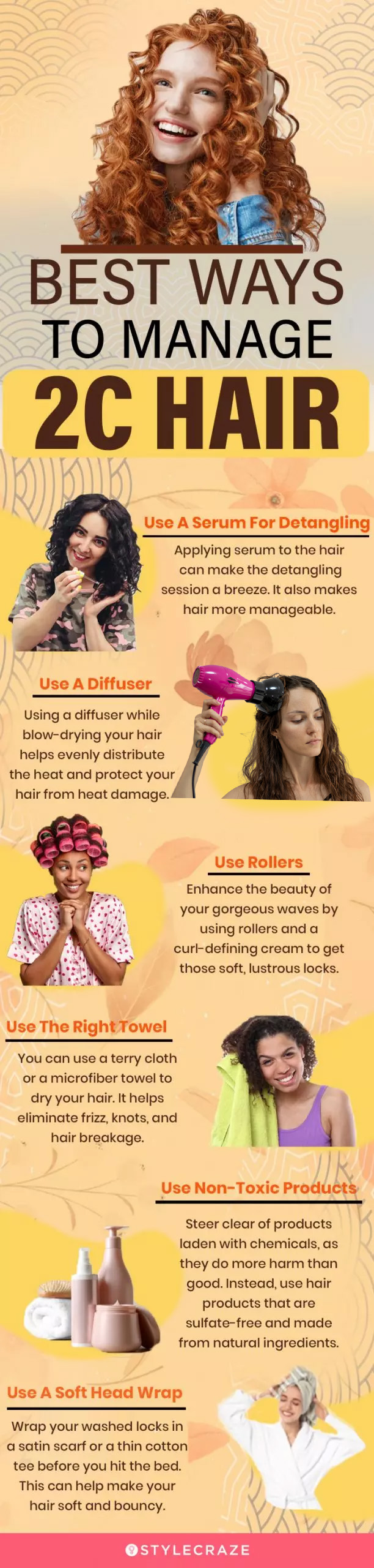 best ways to manage 2c hair (infographic)