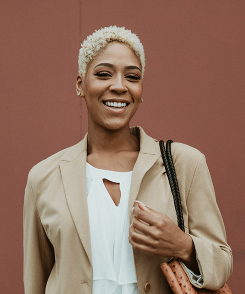 Bleached blonde hair color for black women