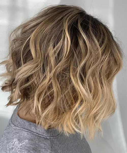 Bright blonde highlights for brown hair