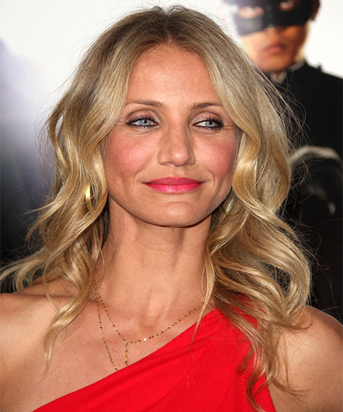 Cameron Diaz's round-faced celebrity hairstyle