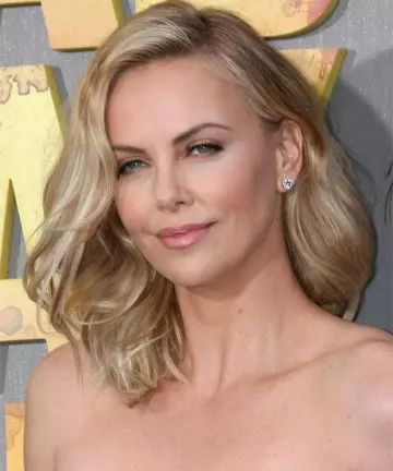 Charlize Theron's round-faced celebrity hairstyle
