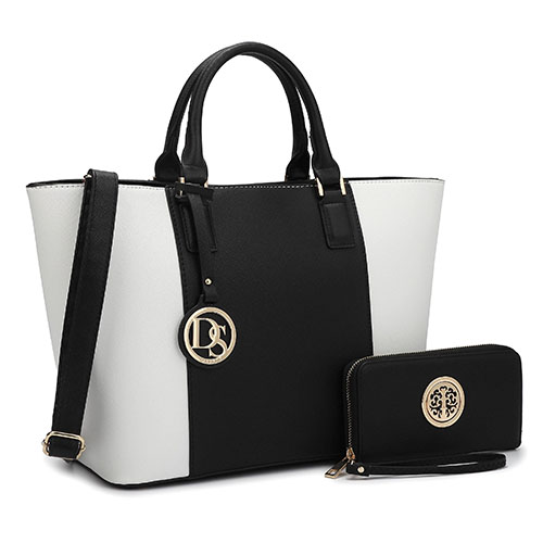 Dasein Large Tote Bag With Matching Wallet