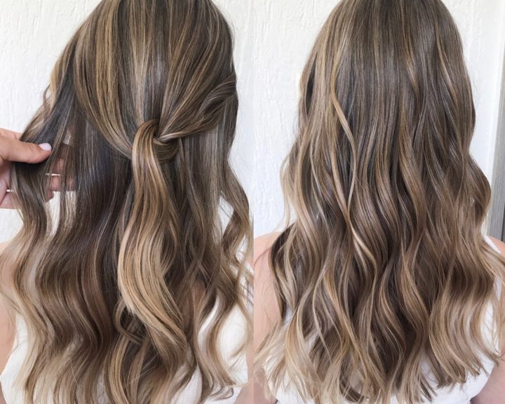 Dimensional blonde highlights for brown hair