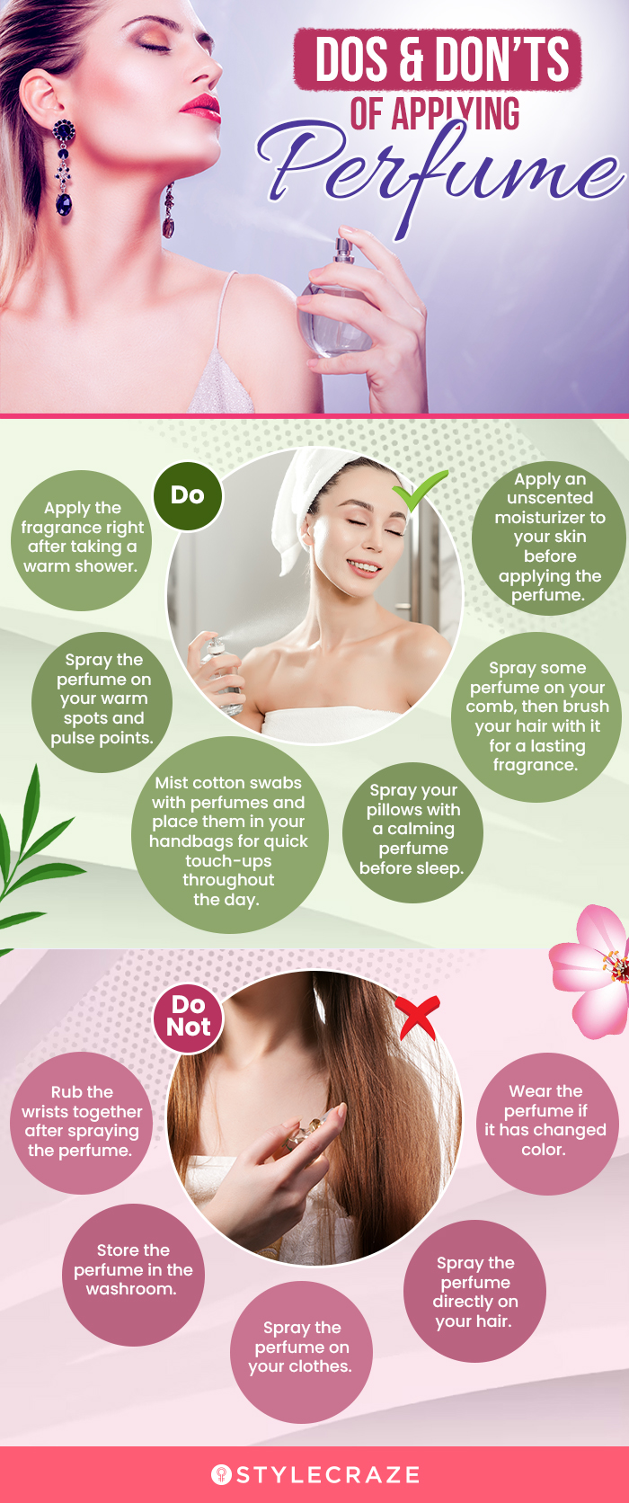 Dos & Don’ts Of Applying Perfume (infographic)