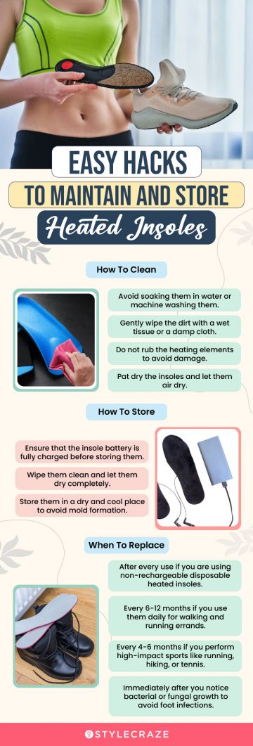 Easy Hacks To Maintain And Store Heated Insoles (infographic)