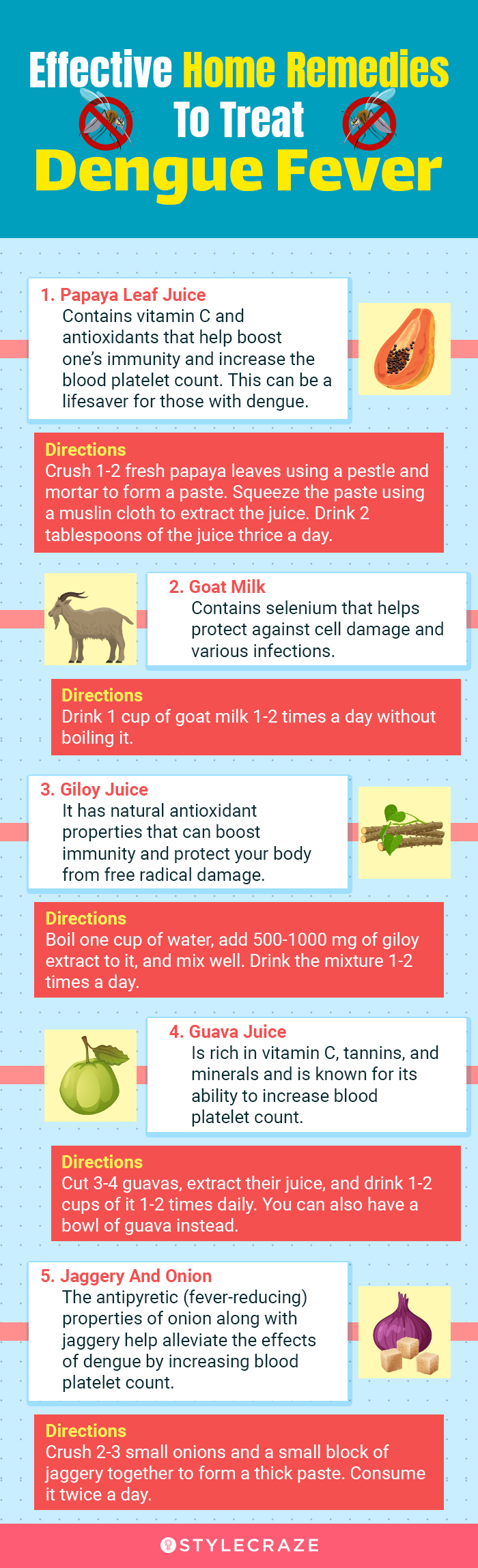 effective home remedies to treat dengue fever (infographic) 