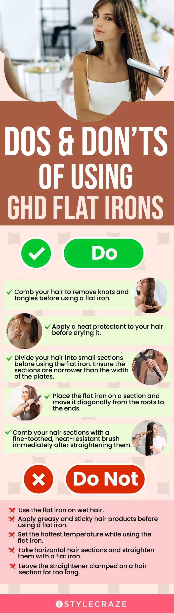 Dos & Don’ts Of Using ghd Flat Irons (infographic)