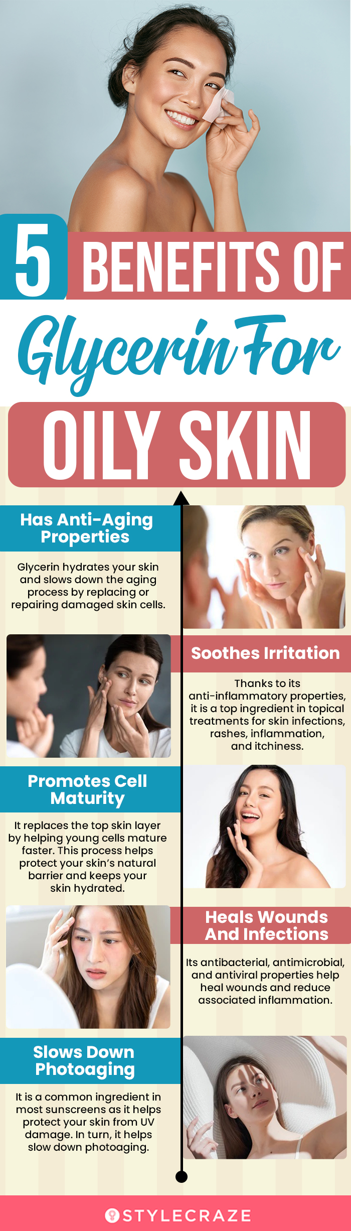 5 benefits of glycerin for oily skin (infographic)
