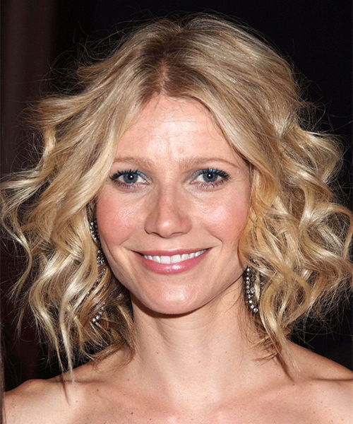 Hairstyle for heart-shaped faces inspired by Gwyneth Paltrow