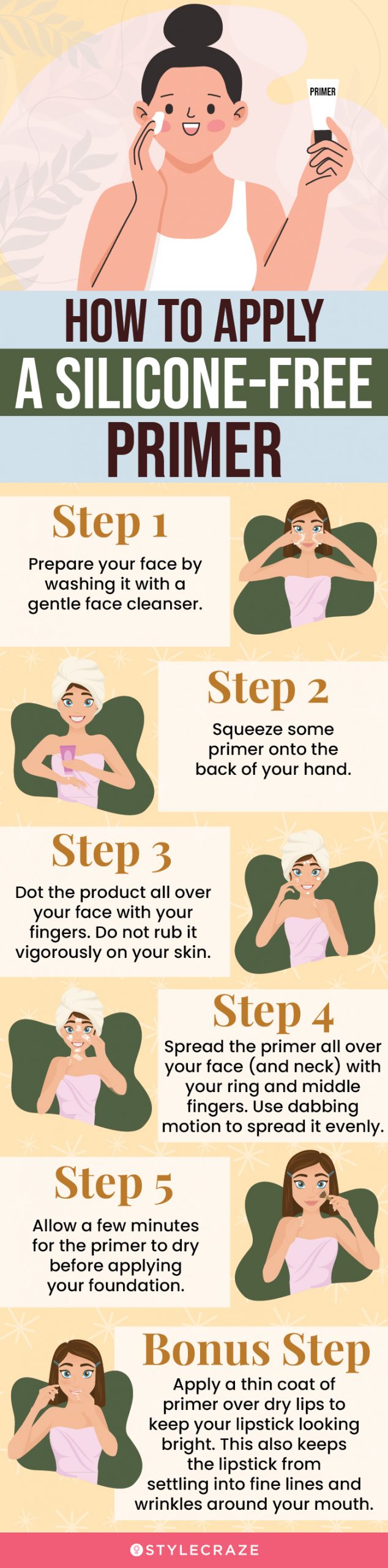 Silicone-Free Primers: Application Tips & Benefits (infographic)