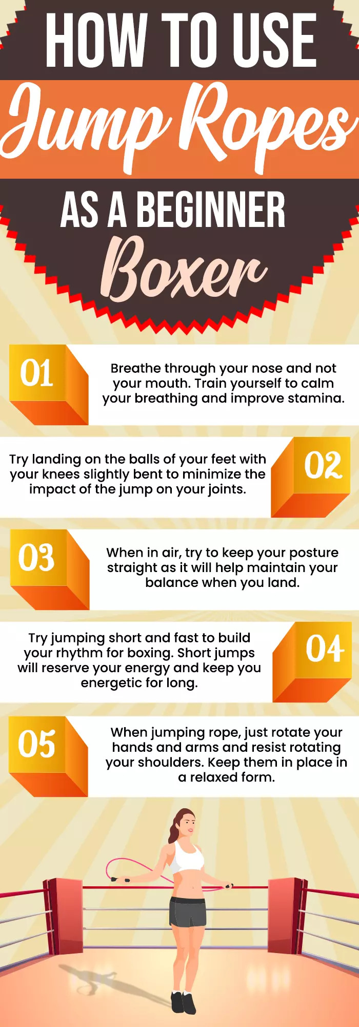 Tips To Jump Rope For Beginners (infographic)