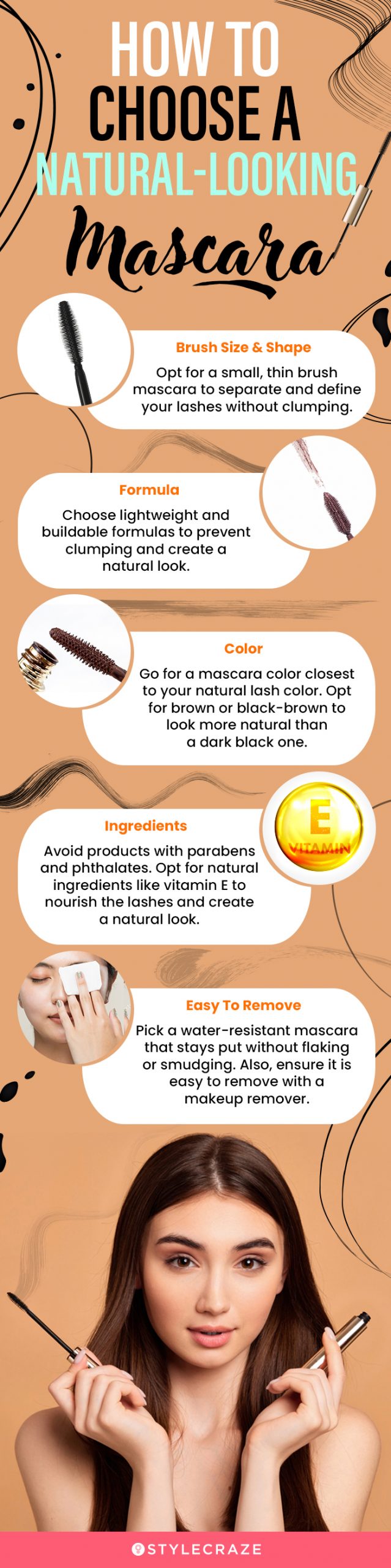 How To Choose A Natural-Looking Mascara (infographic)