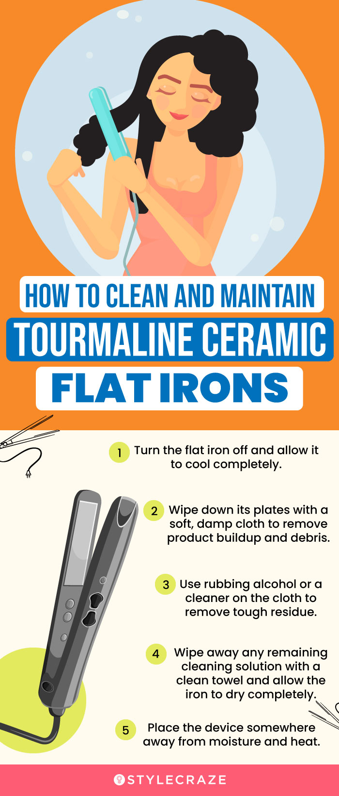 How To Clean And Maintain Tourmaline Ceramic Flat Irons (infographic)