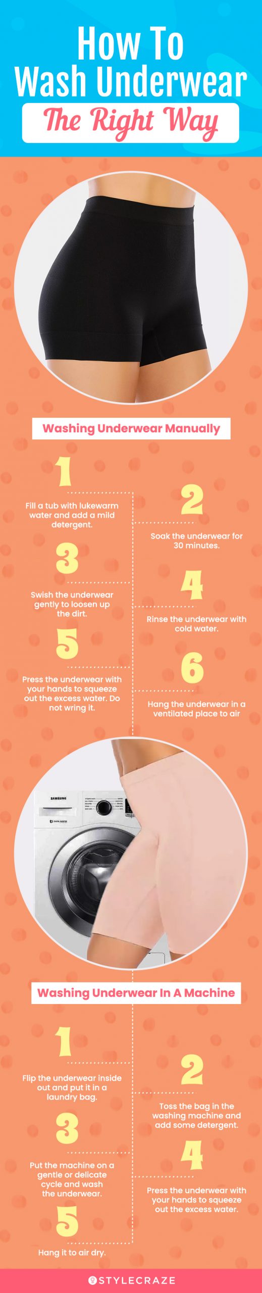 How To Wash Underwear The Right Way (infographic)