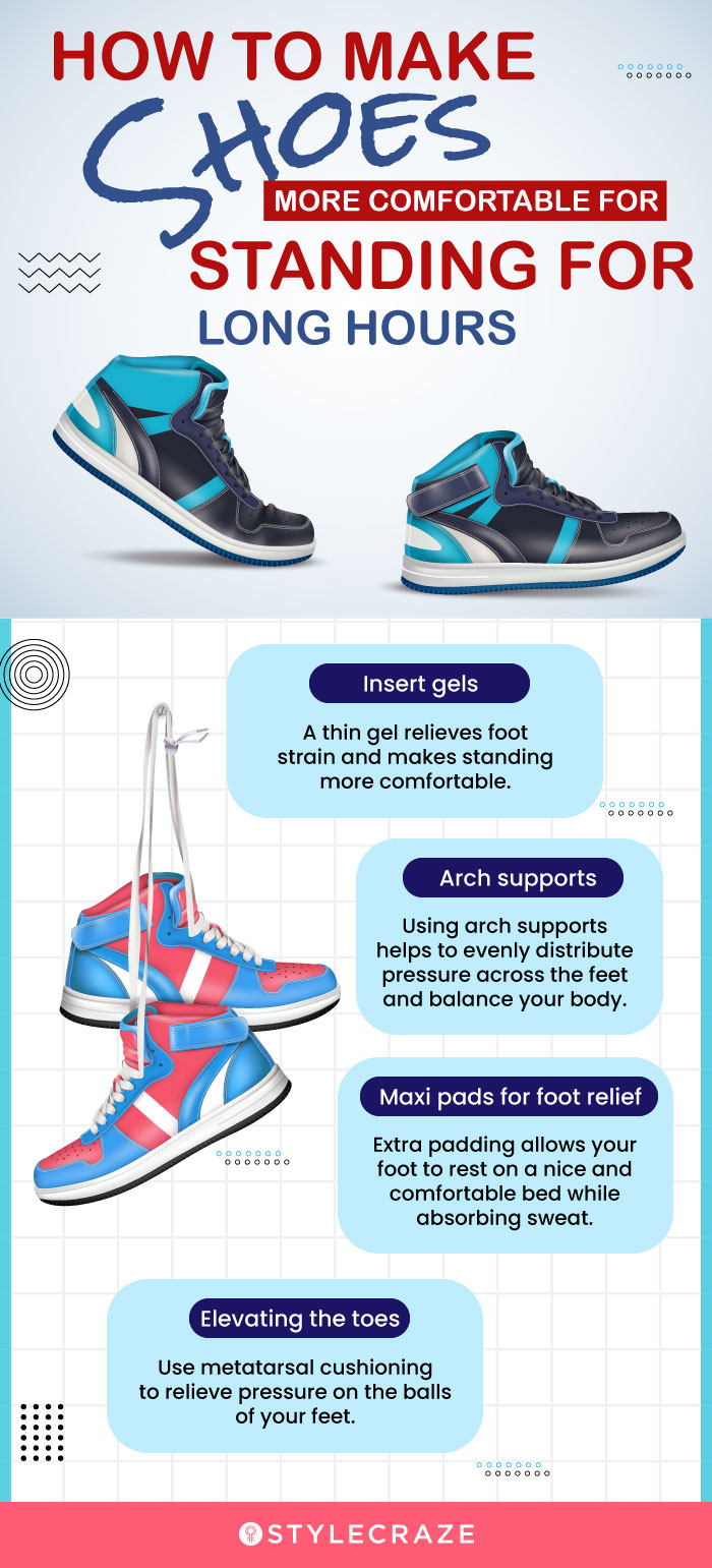 How To Make Shoes More Comfortable For Long Hours (infographic)