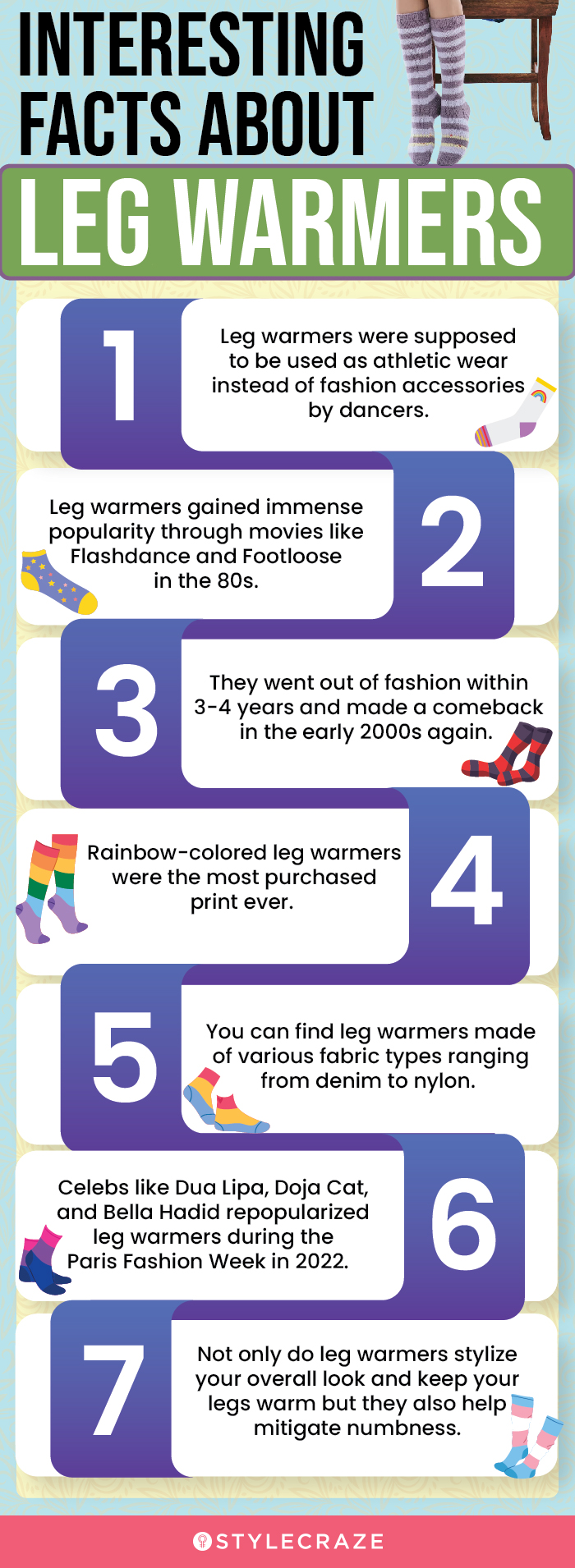 Interesting Facts About Leg Warmers (infographic)