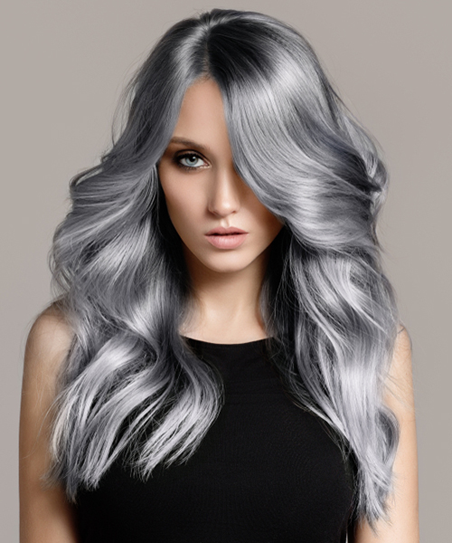 Intricate gray hairstyle for all ages