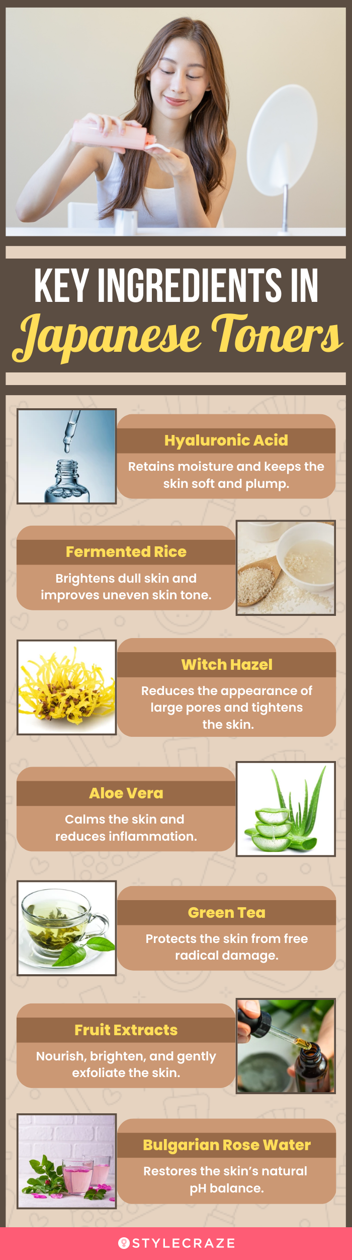 Key Ingredients In Japanese Toners (infographic)