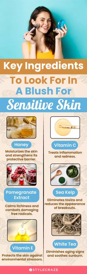 Key Ingredients To Look For In A Blush For Sensitive Skin (infographic)