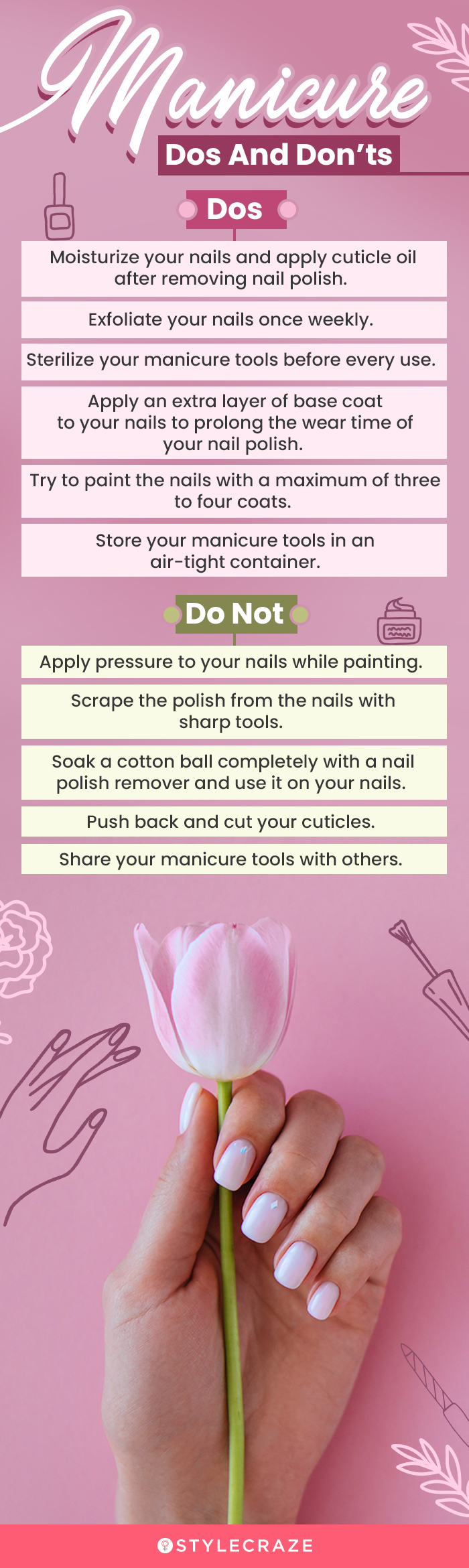 Manicure Dos And Don’ts (infographic)