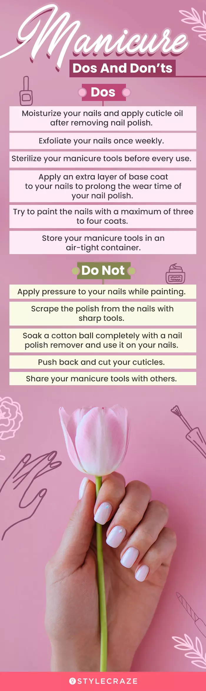 Manicure Dos And Don’ts (infographic)