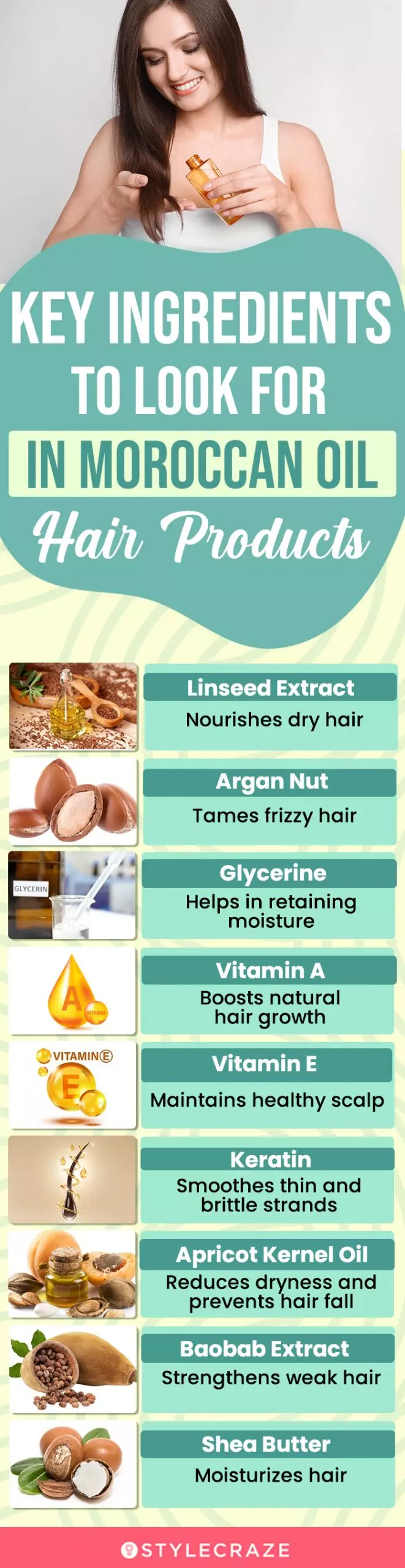 Key Ingredients To Look For In MoroccanOil Hair Products (infographic)
